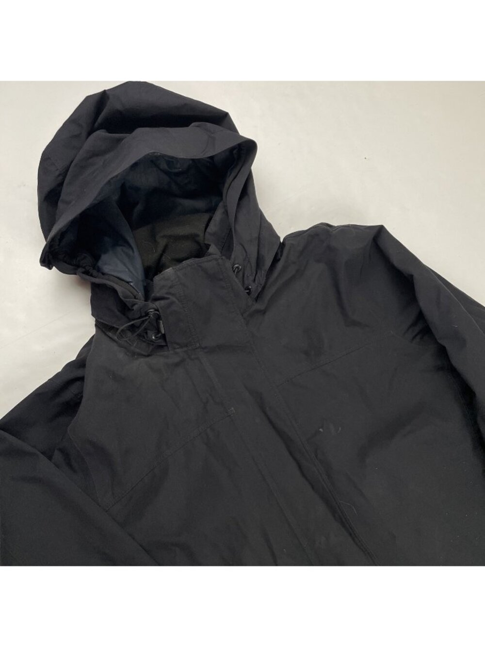 Marmot Membrain Trench Rain Coat Jacket Women’s XL Hooded Black Full Zip Snap
